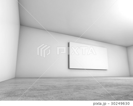3d white interior background, blank banner 3d white interior background, blank banner 30249630