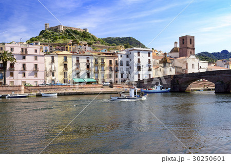 The village of Bosa, Sardinia 30250601