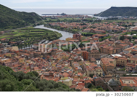 The village of Bosa, Sardinia 30250607