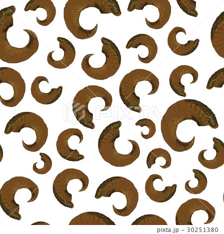 Horns of Ram Seamless Pattern Horns of Ram Seamless Pattern 30251380