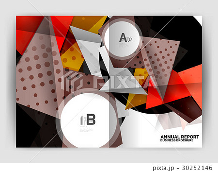 Triangle business print template Triangle business print template 30252146