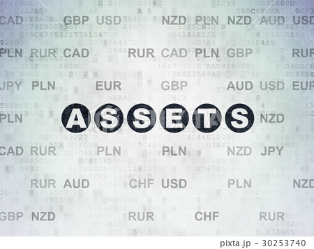 Money concept: Assets on Digital Data Paper 30253740