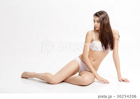 young beautiful brunette woman with perfect body young beautiful brunette woman with perfect body 30254206