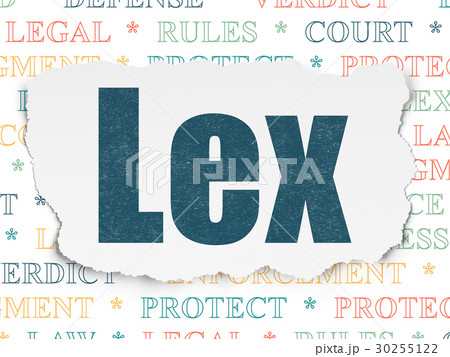 Law concept: Lex on Torn Paper background Law concept: Lex on Torn Paper background 30255122