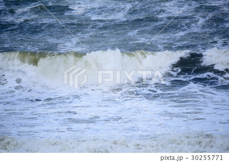 Beautiful stormy sea with waves Beautiful stormy sea with waves 30255771