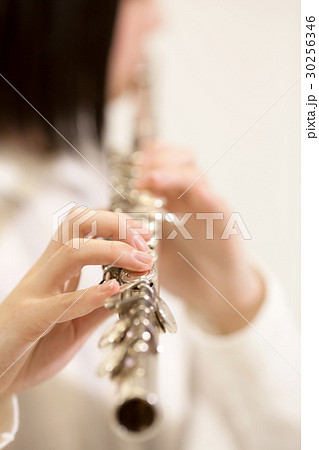 楽器の演奏をする女子学生 楽器の演奏をする女子学生 30256346