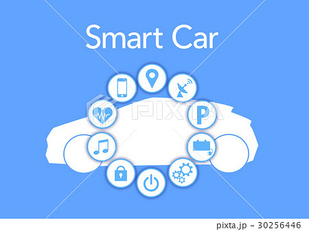 スマートカー_イラスト スマートカー_イラスト 30256446