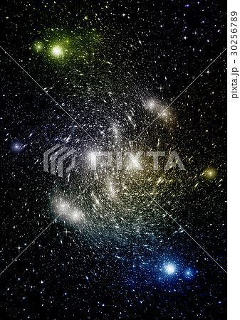 Stars, dust and gas nebula in a far galaxy Stars, dust and gas nebula in a far galaxy 30256789