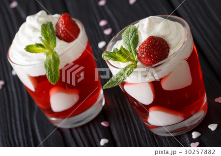 St. Valentine's Day strawberry dessert St. Valentine's Day strawberry dessert 30257882