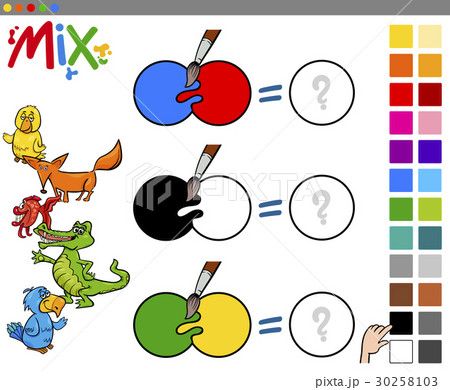 mix colors educational activity 30258103