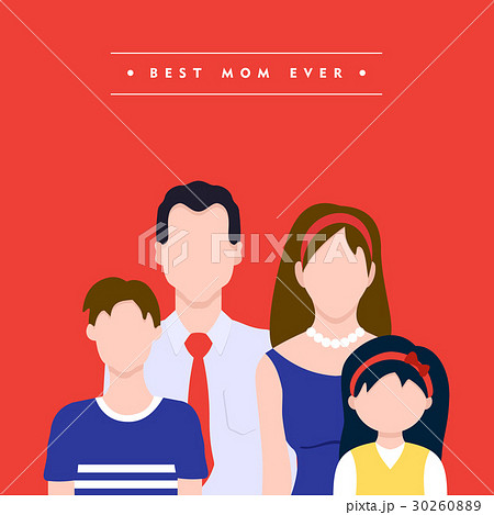 Happy mothers day family celebration card 30260889