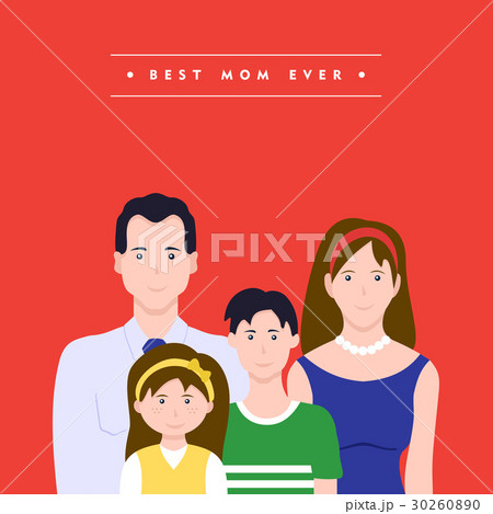 Happy mothers day family love illustration 30260890