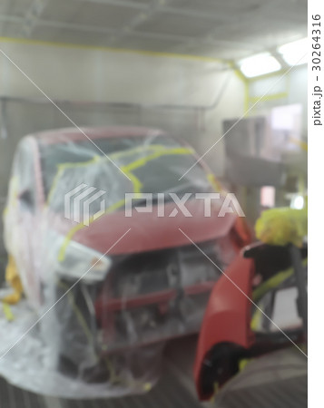 鈑金塗装のブース　イメージ　ぼかし 30264316
