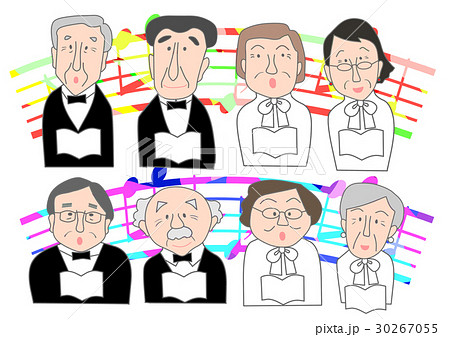 シニア　レク　合唱団　カラー 30267055