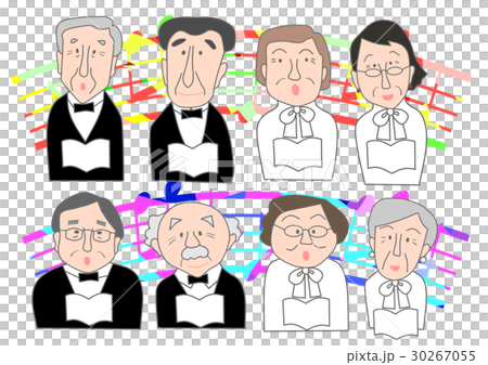 シニア　レク　合唱団　カラー 30267055