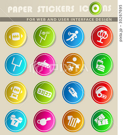 american football icon set american football icon set 30267695