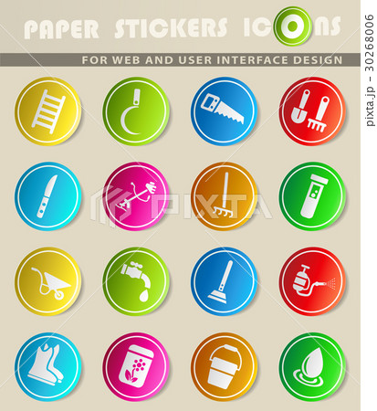 garden tools icon set garden tools icon set 30268006