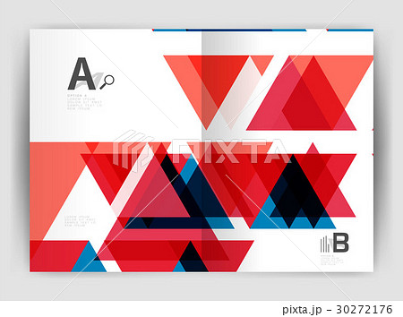 Vector triangle business annual report cover print 30272176