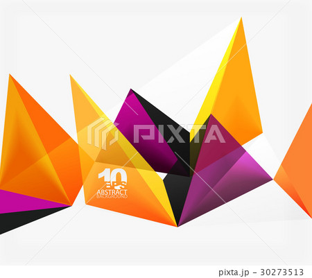 3d triangles geometric vector 30273513