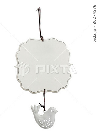 White Wooden sign  isolated on white 30274576