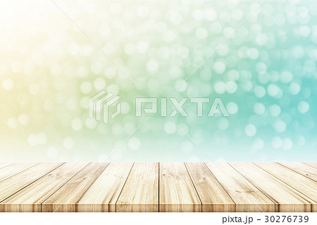 Empty wooden table top with blurred background Empty wooden table top with blurred background 30276739