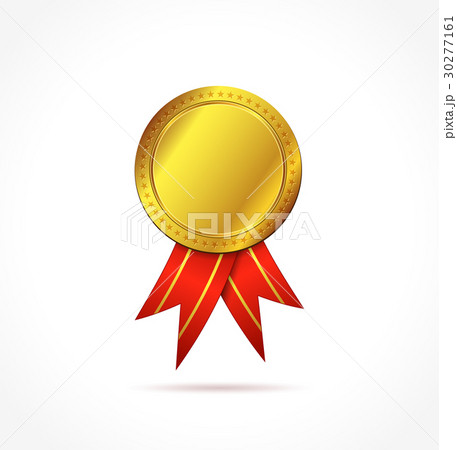 gold ribbon on white background 30277161