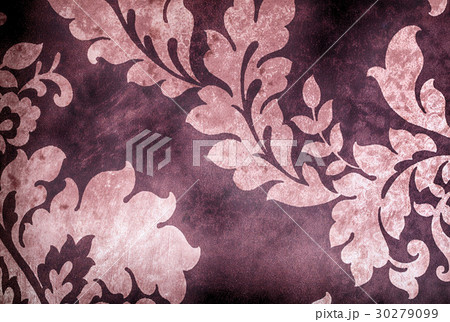Vintage dark shabby wallpaper with leaves vignette Vintage dark shabby wallpaper with leaves vignette 30279099