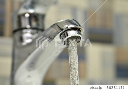 Opened water tap Opened water tap 30281151