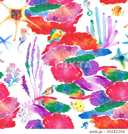 透明水彩 水彩画 海 30282204