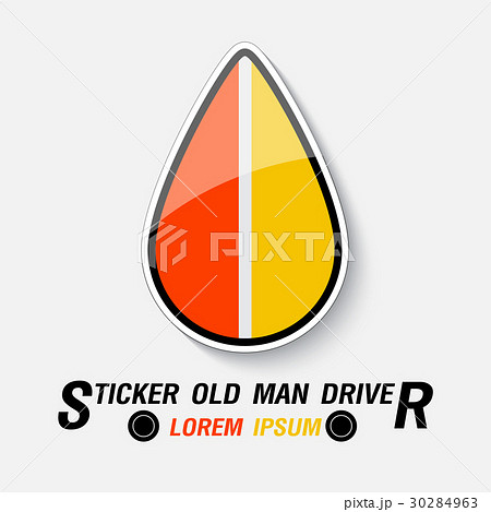 Sticker for Old Man drivers, vector illustration Sticker for Old Man drivers, vector illustration 30284963