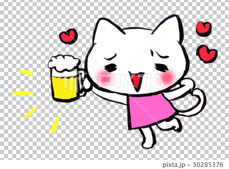 ビール 乾杯 ねこ ビール 乾杯 ねこ 30285376