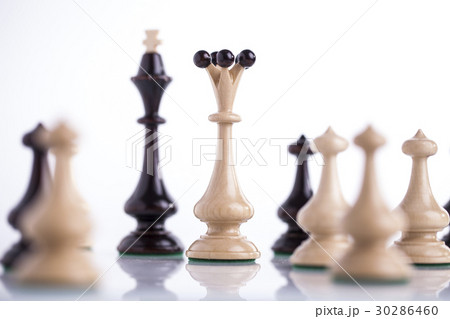 Chess game, white versus black! 30286460
