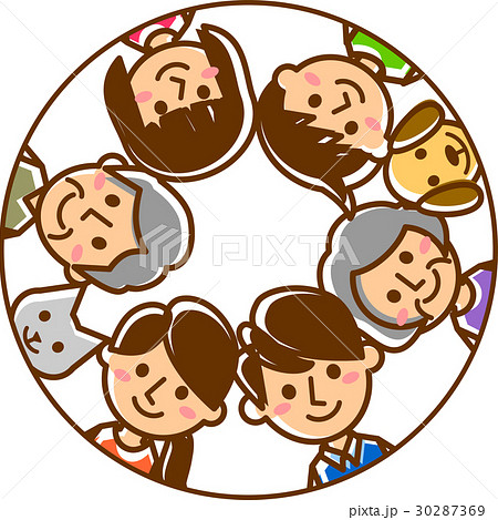 家族　三世代　内円 30287369