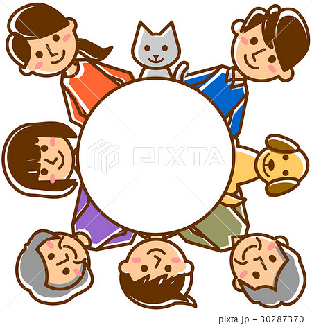 家族　三世代　外円 30287370