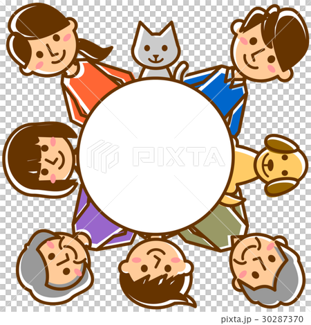 家族　三世代　外円 30287370