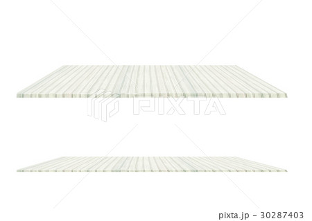 White wood table on white background for product White wood table on white background for product 30287403