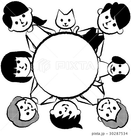 家族　三世代　外円 30287534