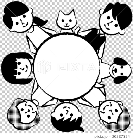 家族　三世代　外円 30287534