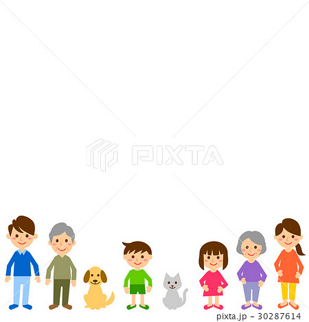 家族 三世代 横一列 家族 三世代 横一列 30287614