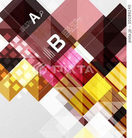 Minimalistic square shapes abstract background 30289240