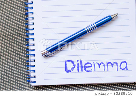 Dilemma write on notebook 30289516