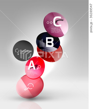 Circle modern business infographics design 30289547