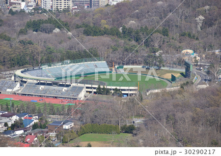 円山球場 円山競技場の写真素材