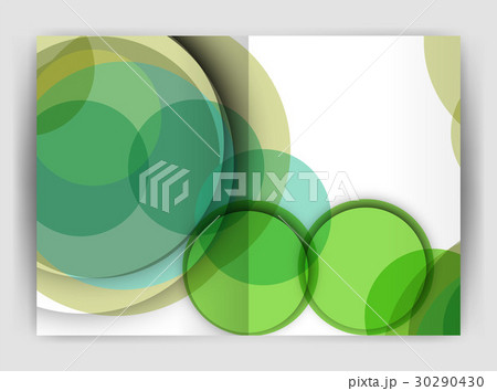 Abstract circles, annual report covers. Modern 30290430