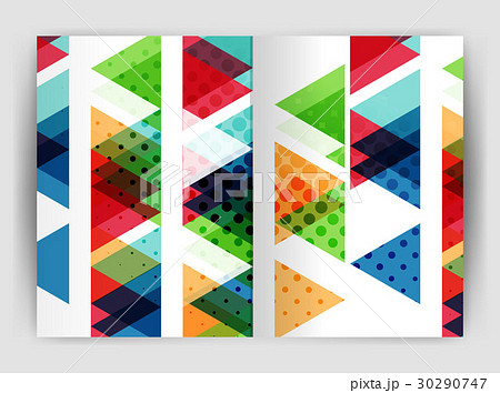 Vector triangle business annual report cover print 30290747