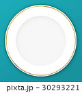 白い皿にゴールドライン 30293221