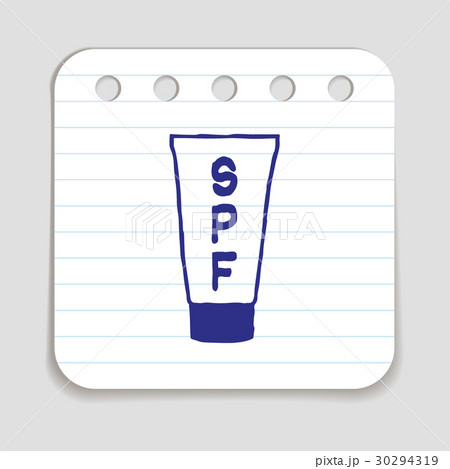 Doodle sunscreen lotion bottle icon Doodle sunscreen lotion bottle icon 30294319