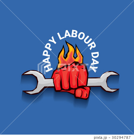 Happy labour day vector label 30294787