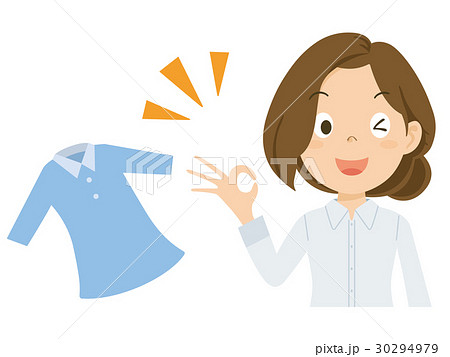 女性　フリマ　フリーマーケット　ファッション　イラスト 30294979
