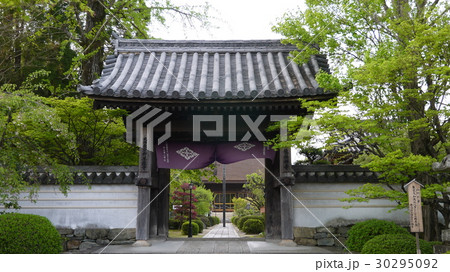 山口龍福寺の山門から本堂 30295092